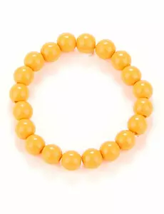 Bracelet perles orange adulte