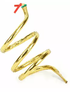 Bracelet serpent doré