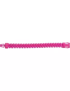 Bracelet zip rose fluo adulte