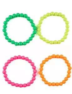Bracelets lot de 4 multicolores adulte