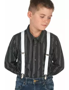 Bretelles blanches enfant