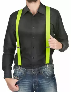 Bretelles jaunes adulte