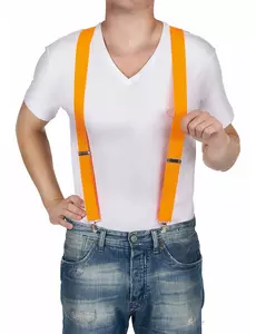 Bretelles orange fluo adulte