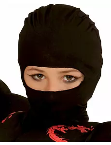 Zwarte ninja kap voor kinderen