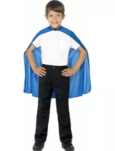 Blauwe cape voor kinderen