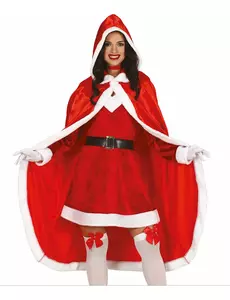 Lange cape voor volwassen moeder Kerstmis