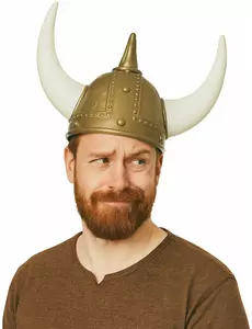 Casque à cornes viking adulte