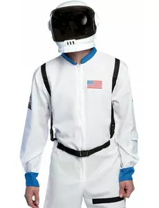 Casque astronaute blanc adulte