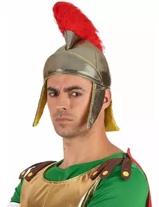 Goudkleurige Romeinse helm van schuim