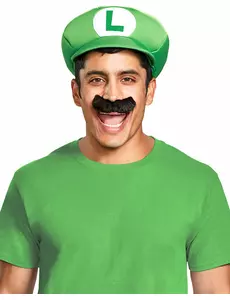 Luigi™ pet en snorvoor volwassenen
