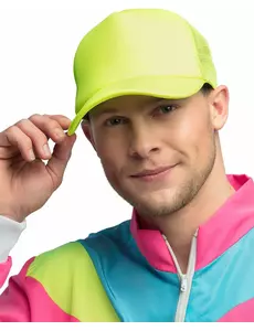 Casquette jaune fluo adulte