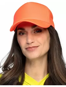 Casquette orange fluo adulte