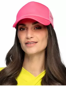 Casquette rose fluo adulte