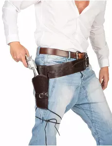 Westernriem met holster voor bandiet (volwassenen)