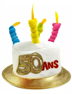 Verjaardagshoed voor volwassenen leeftijd 50