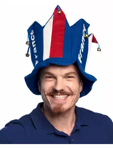 Casquette de supporter de France adulte avec clochette