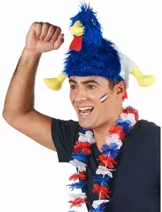 Franse haan supportershoed voor volwassenen