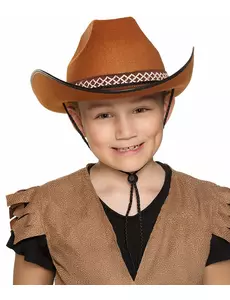 Chapeau cowboy marron enfant