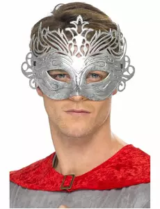 Metal kleurige venetiaanse masker voor volwassen