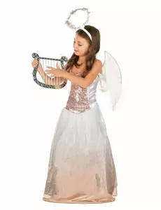 Déguisement ange rose gold fille, Taille: 10–12 ans (130–140 cm)
