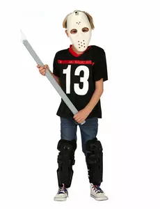 Moordenaar kostuum met hockeymasker voor jongens