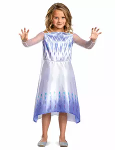 Wit klassiek kostuum Elsa™ de Frozen 2™ voor meisjes, Maat: 7–8 jaar (124–136 cm)