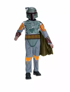 Boba Fett™ klassiek kostuum voor kinderen, Maat: 7–8 jaar (122 tot 128 cm)