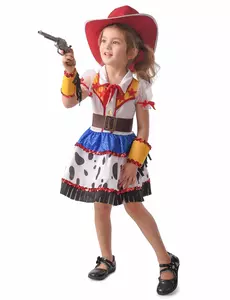 Cartoon cowgirl kostuum voor meisjes, Maat: 10–12 jaar (130–140 cm)