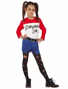 Déguisement dangerous girl fille, Taille: 9 ans (125–135 cm)
