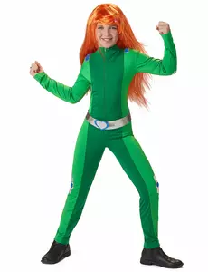 Groen Shock Spy-kostuum voor meisjes, Maat: S5–6 jaar(105–116 cm)