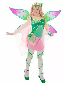 Kostuum Flora™ Winx Club™ kinderen, Maat: 4-6 jaar