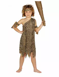 Déguisement homme des cavernes garçon, Taille: 9 ans (125–135 cm)