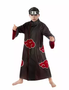 Itachi Naruto™ kostuum voor kinderen, Maat: 7–8 jaar (128 cm)