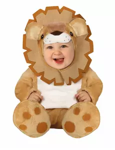 Leeuwen kostuum met capuchon voor baby's, Maat: 12–18 maanden (82–88 cm)