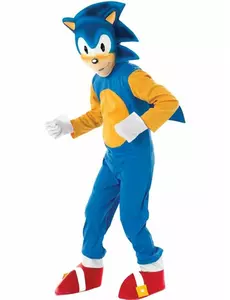 Sonic™ luxe vermomming voor kinderen, Maat: 7–8 jaar(122–128 cm)