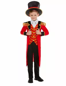 Spreekstalmeesterkostuum voor jongens, Maat: 10–12 jaar (145/158 cm)