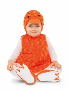 Déguisement petit canard peluche orange, Taille: 0–6 mois(68 cm)