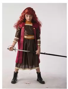 Déguisement Princesse bordeaux grand nord fille, Taille: 3–4 ans (92–104 cm)