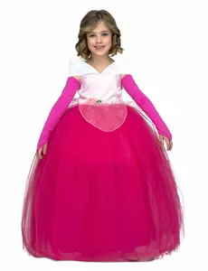 Déguisement princesse de bal rose fille, Taille: 6 ans (110–122 cm)