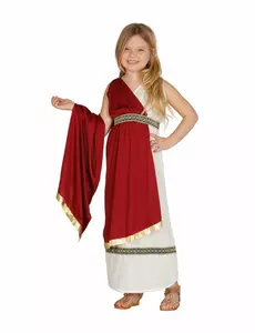 Déguisement princesse romaine fille, Taille: 5–6 ans (110–115 cm)
