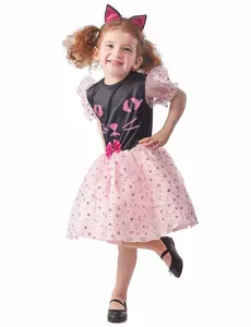 Déguisement robe chat fille, Taille: 10–12 ans (130–140 cm)