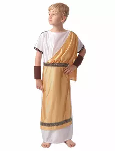 Déguisement romain or garçon, Taille: 10–12 ans (130–140 cm)