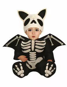 Baby vleermuis skelet vermomming, Maat: 12–18 maanden (82–88 cm)