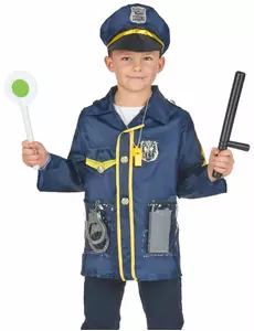 Kit déguisement et accessoires de policier enfant