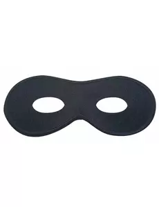 Zwart rond halfmasker voor volwassenen