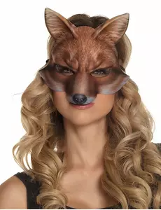 Vossen halfmasker voor volwassenen