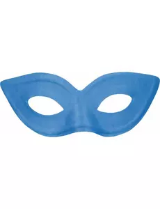 Blauwe half masker voor volwassenen