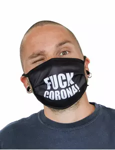 Masque cache nez imprimé fuck adulte