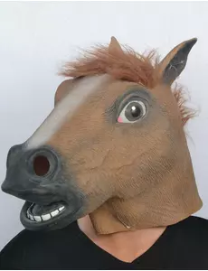 Masque cheval marron adulte