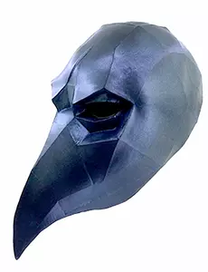 Low Poly ravenmasker